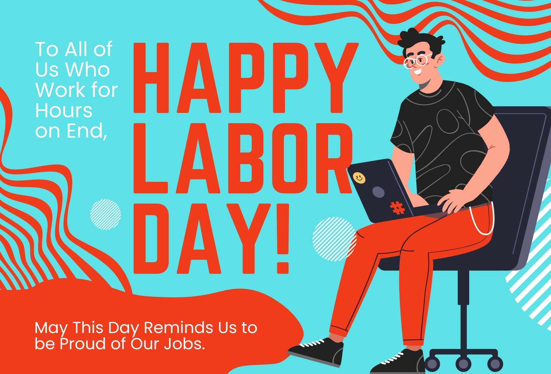 Labor Day Holiday Greeting Card