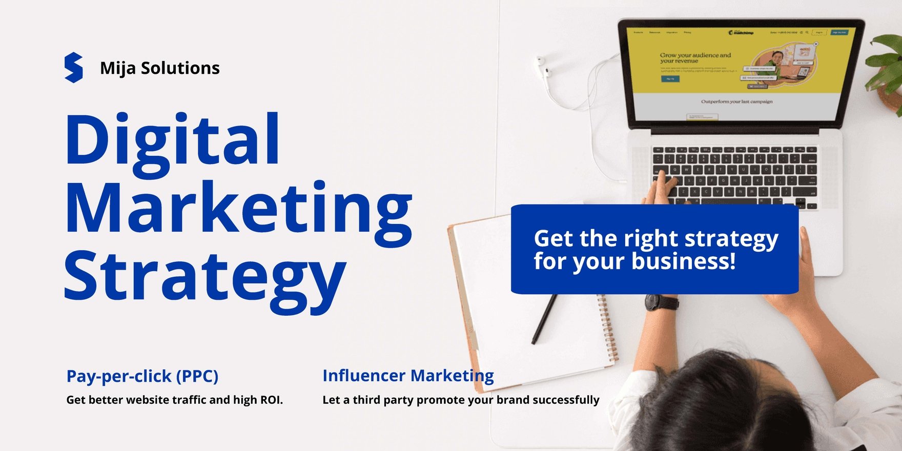 Digital Marketing Strategy Banner in Word, Illustrator, PSD