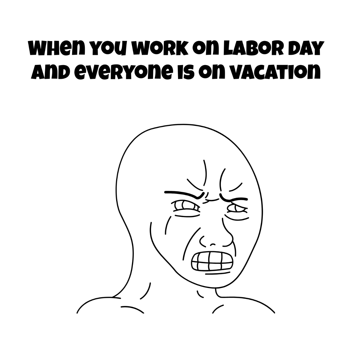 Free Labor Day Meme Drawing