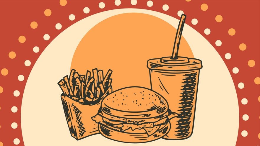 Free Vintage Food Background in Illustrator, EPS, SVG, JPG, PNG