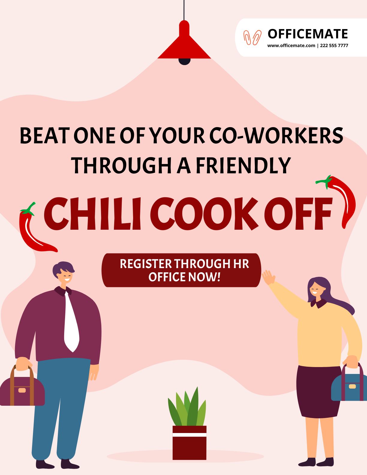 Office chili cook off flyer