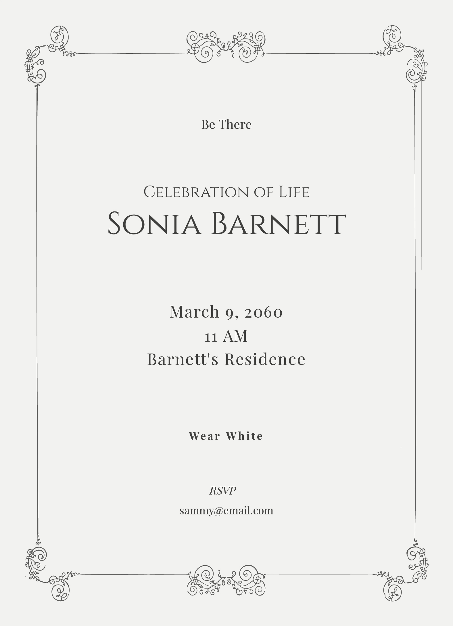 Template Free Printable Celebration Of Life Invitations Printable Templates Free