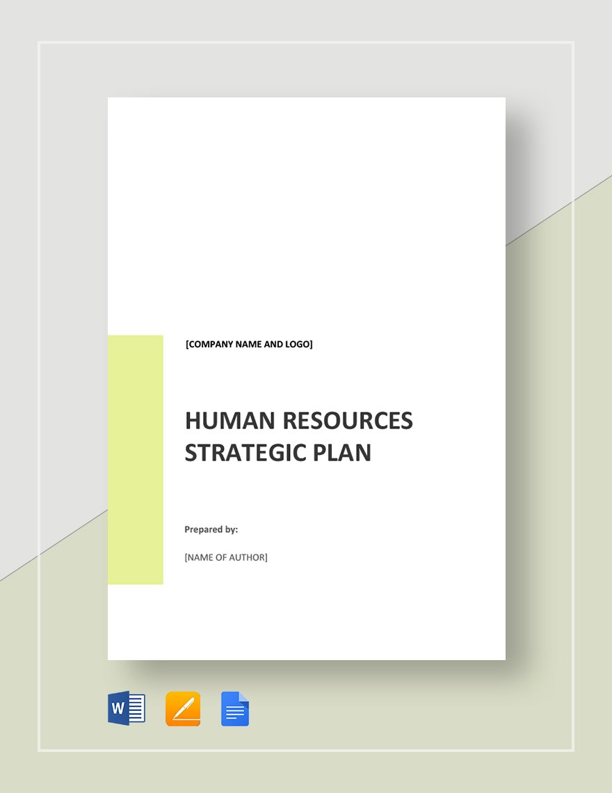 HR Strategic Plan Template in Word Pages Google Docs Download