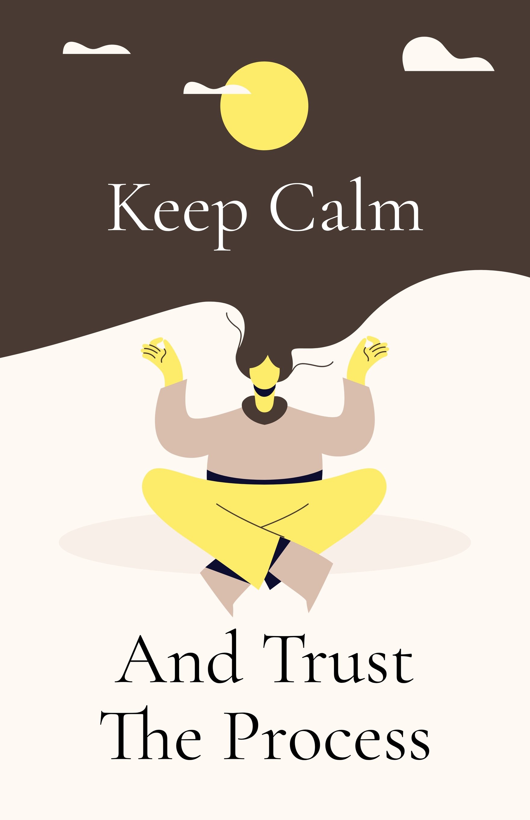 Keep Calm Motivational Poster Template