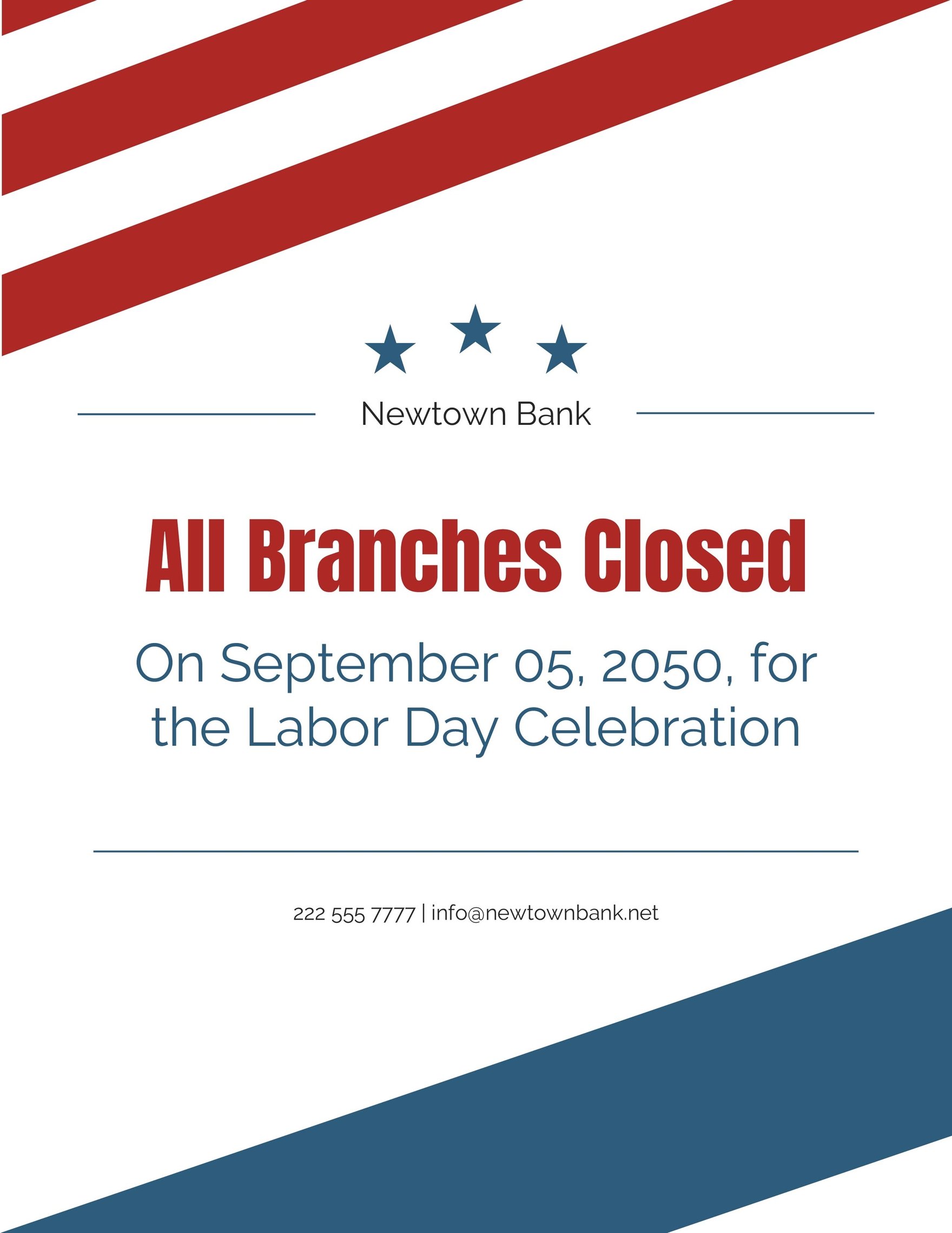 Free Closed Labor Day Flyer Template in Word, Google Docs, Illustrator, PSD, Apple Pages, EPS, SVG, JPG, PNG