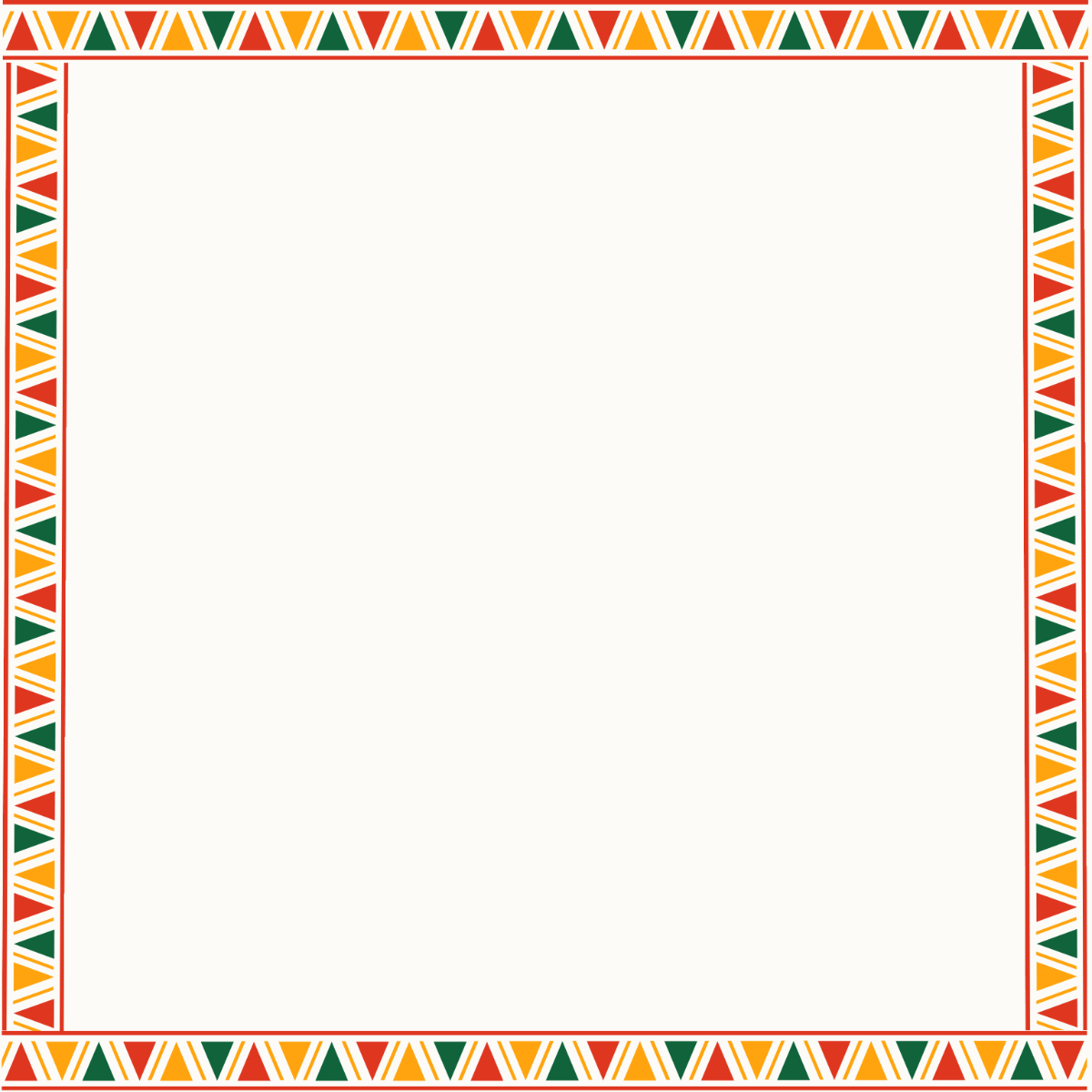 Mexican Independence Day Border Vector Template