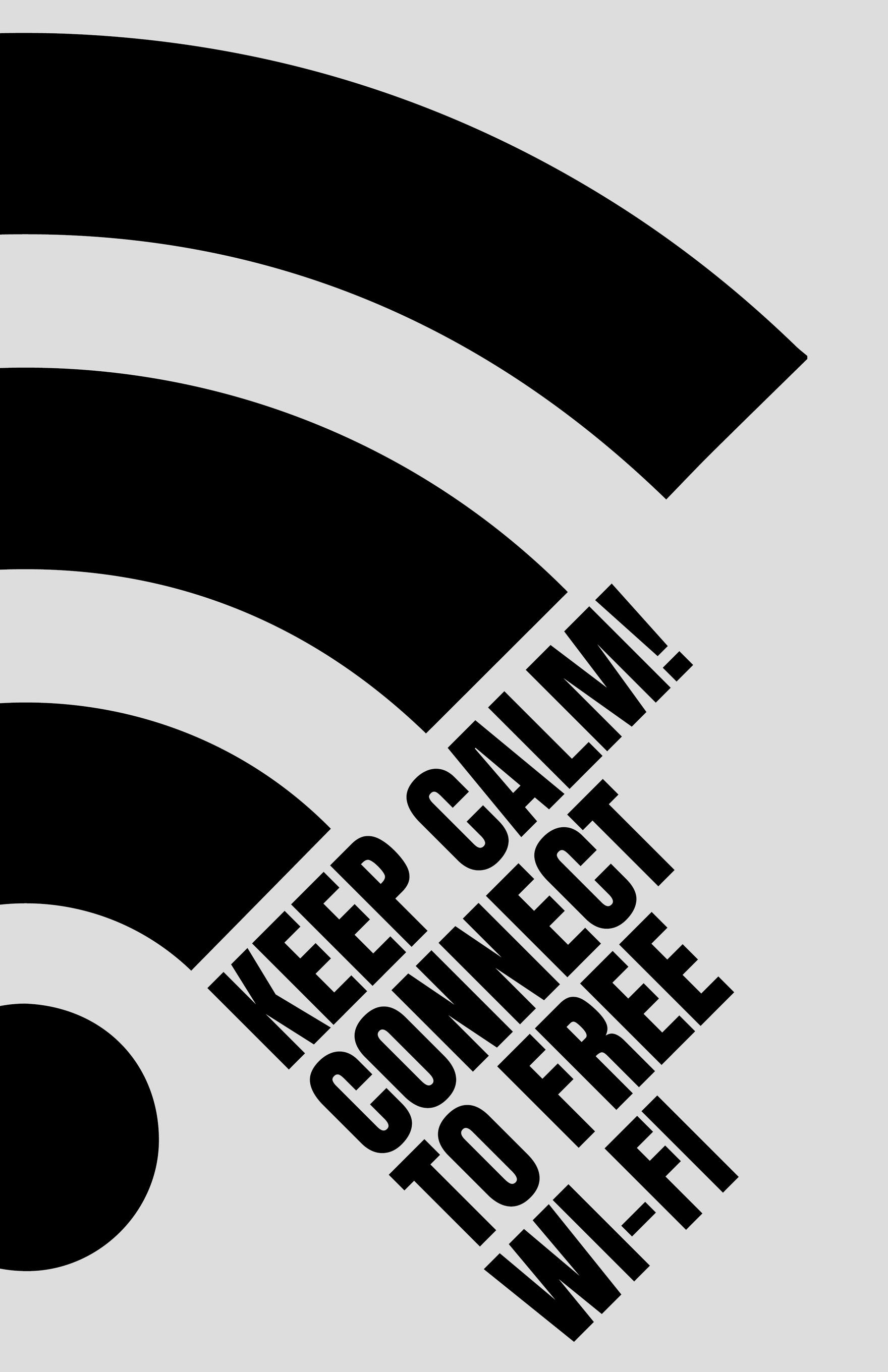 Keep Calm Wi-fi - Poster Template in Word, Google Docs, Illustrator, PSD, Apple Pages, Publisher, EPS, JPG, PNG