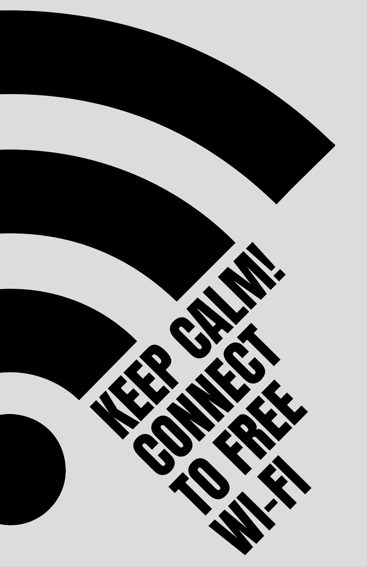 Free Keep Calm Wi-fi - Poster Template