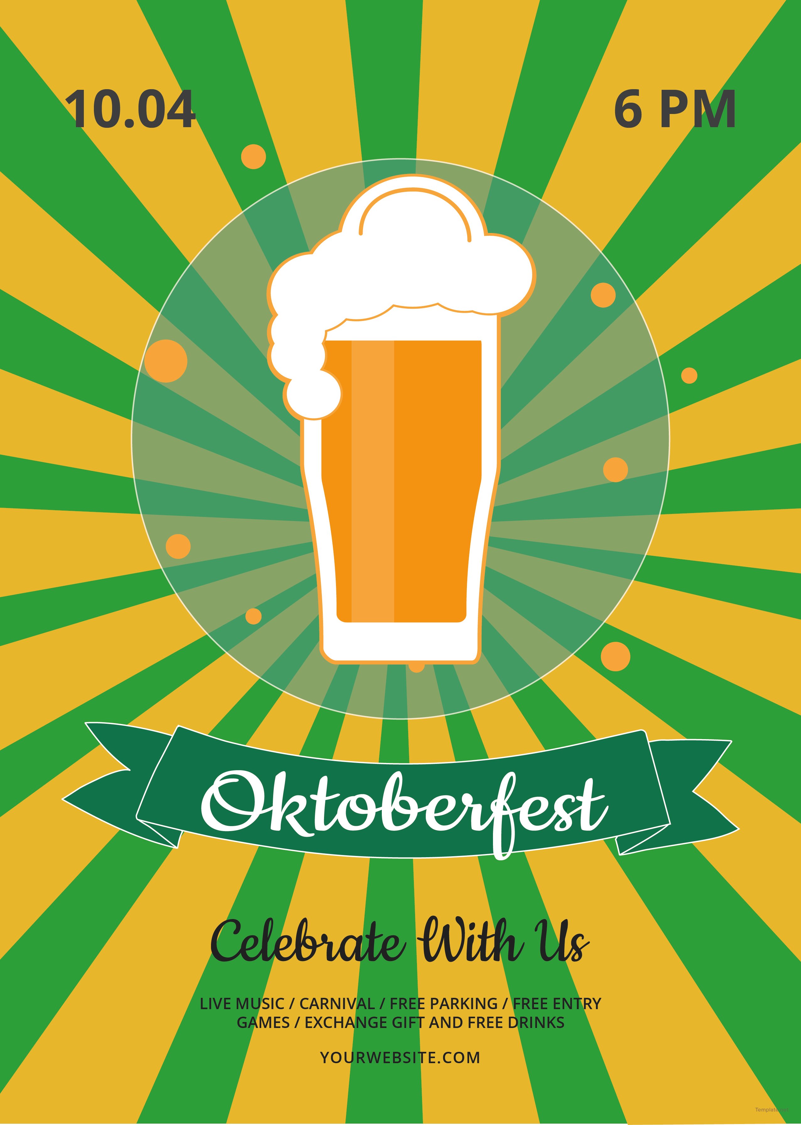 Oktoberfest Flyer Template Free Download FREE PRINTABLE TEMPLATES