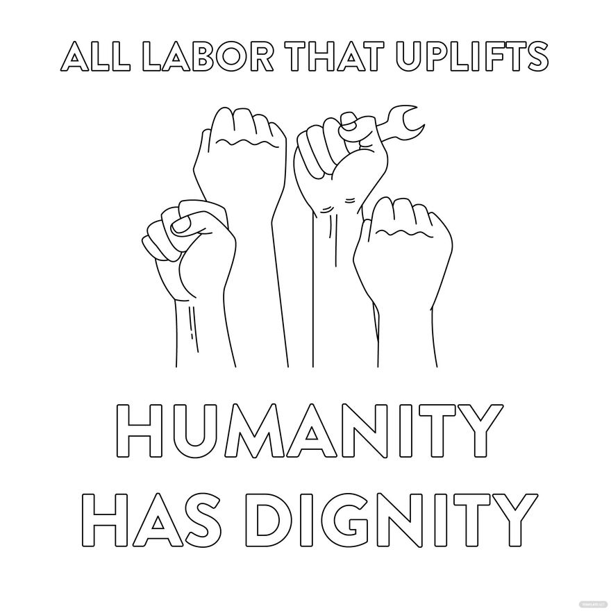 Labor Day Quote Drawing