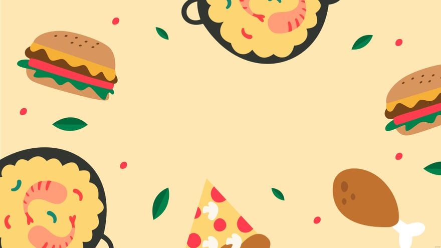 Food Blog Background - EPS, Illustrator, JPG, PNG, SVG 