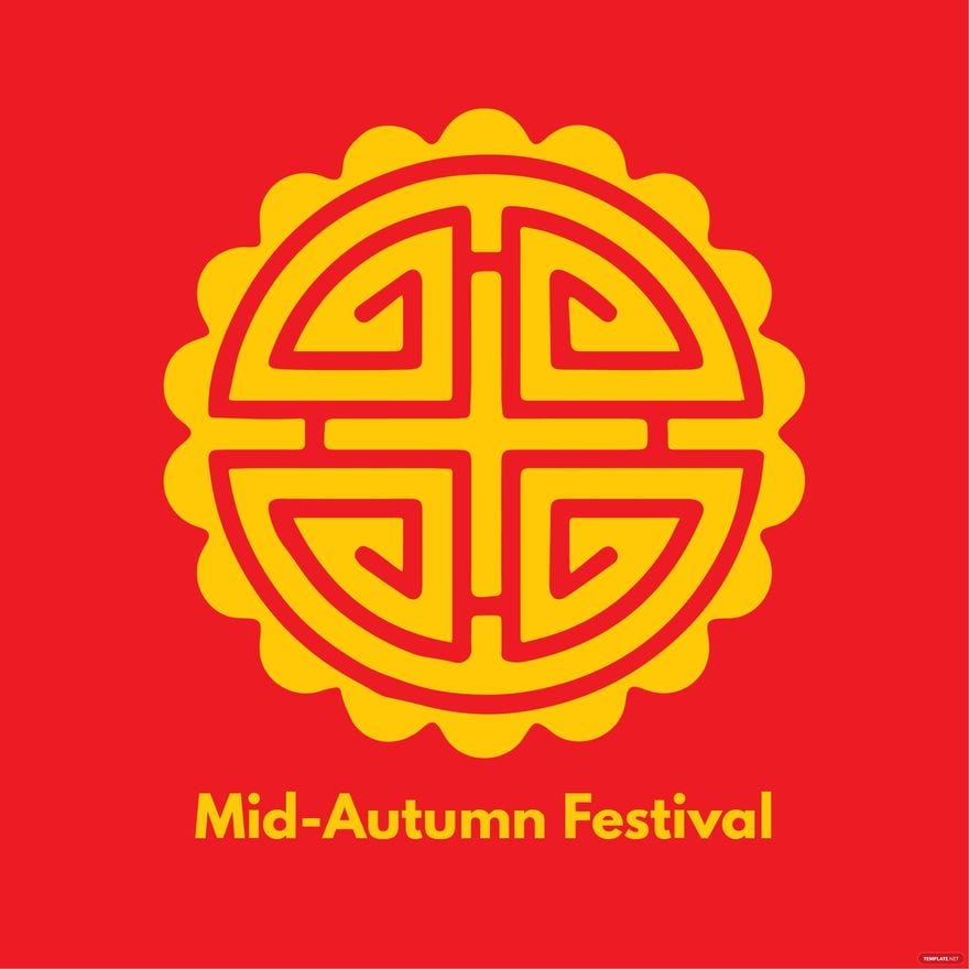 Mid-Autumn Festival Sign Vector
