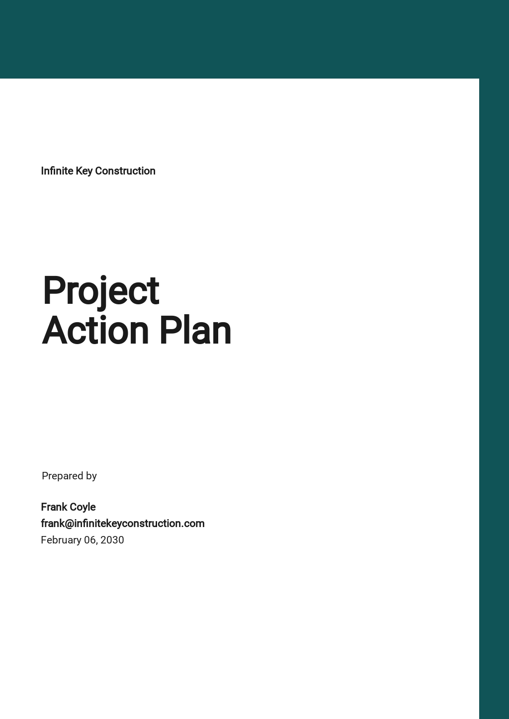 Action Plan Template Google Docs