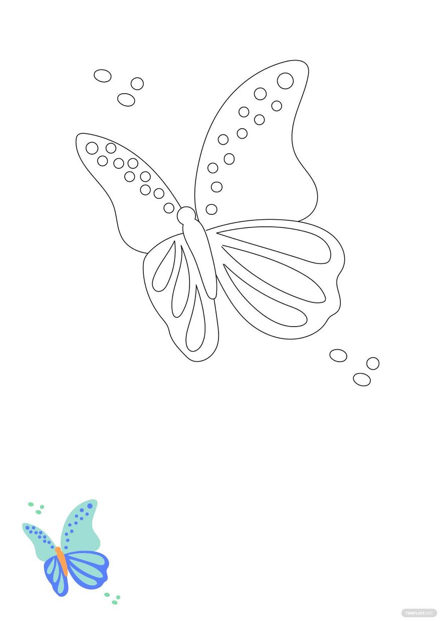 Free Butterfly Coloring Pages For Adults