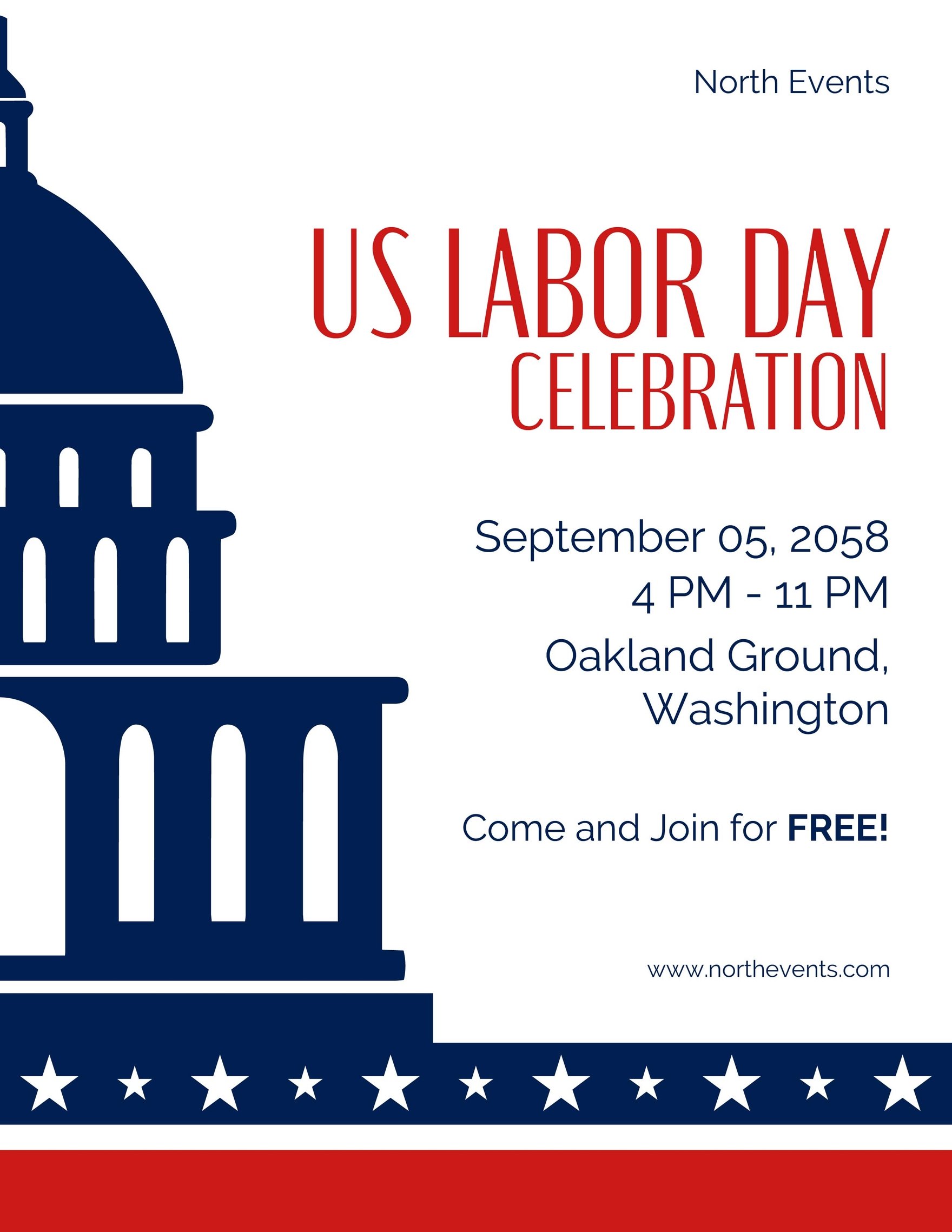 US Labor Day Flyer Template
