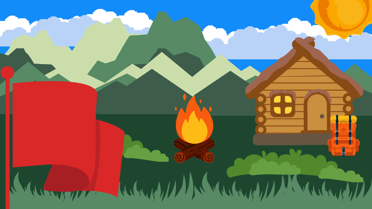 Free Kids Summer Camp Background Template