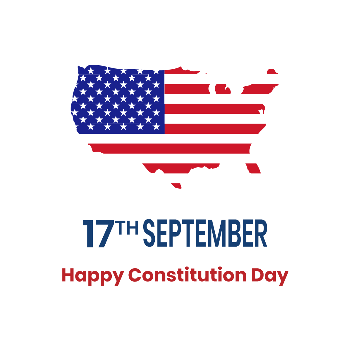 Free Constitution and Citizenship Day Concept Clip Art Template