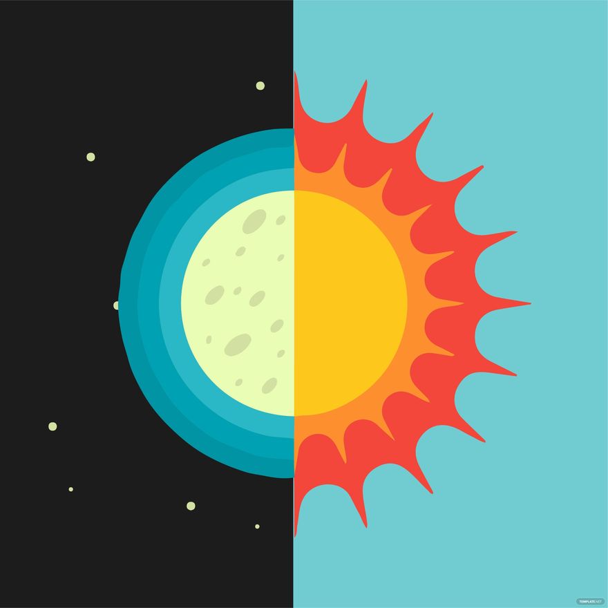 Cartoon Fall Equinox Vector