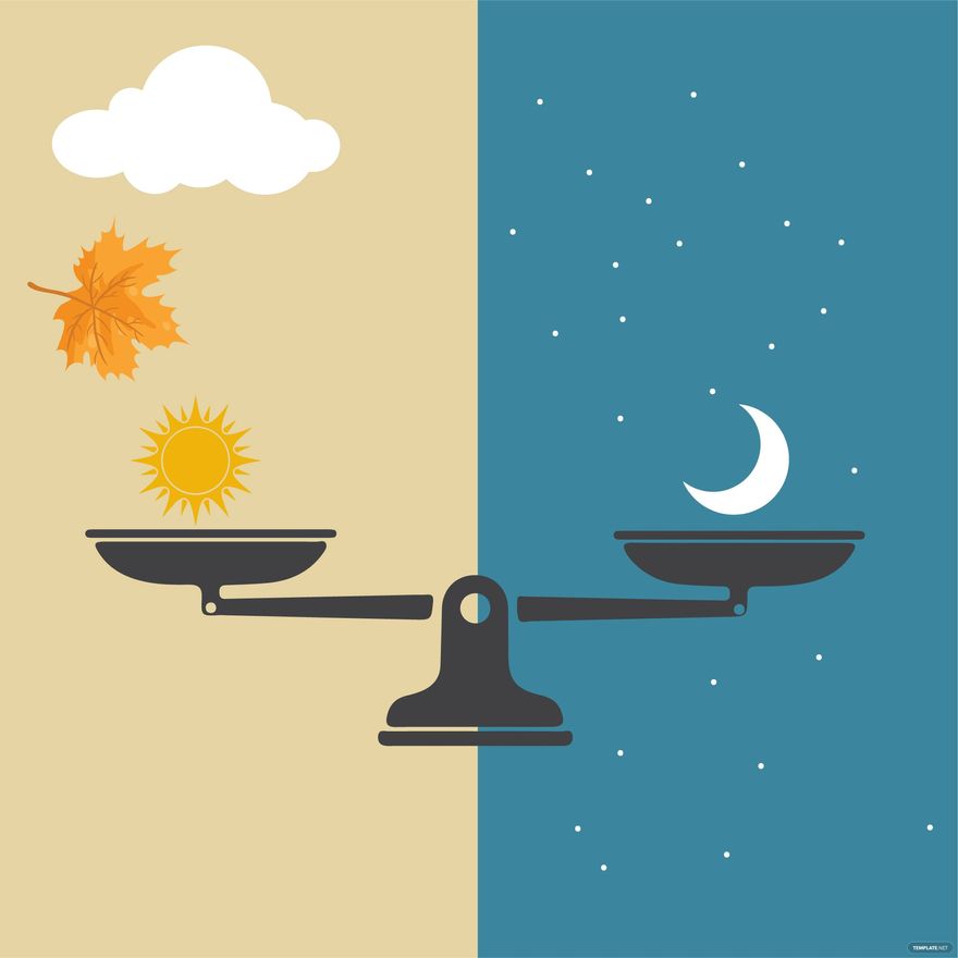 Free Fall Equinox Vector