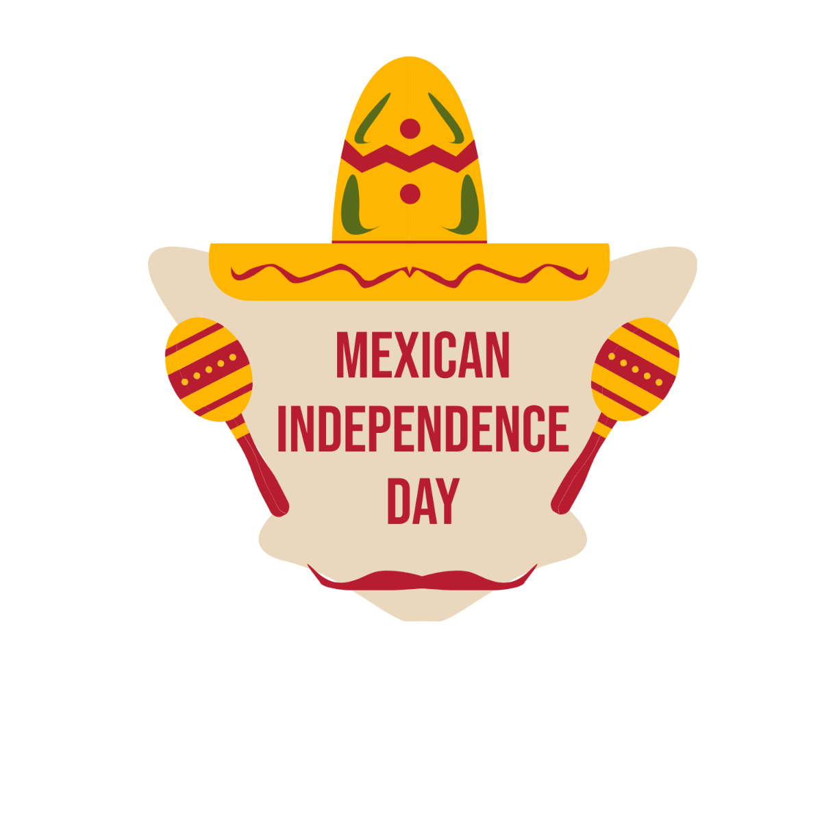 Mexican Independence Day Clip Art Template