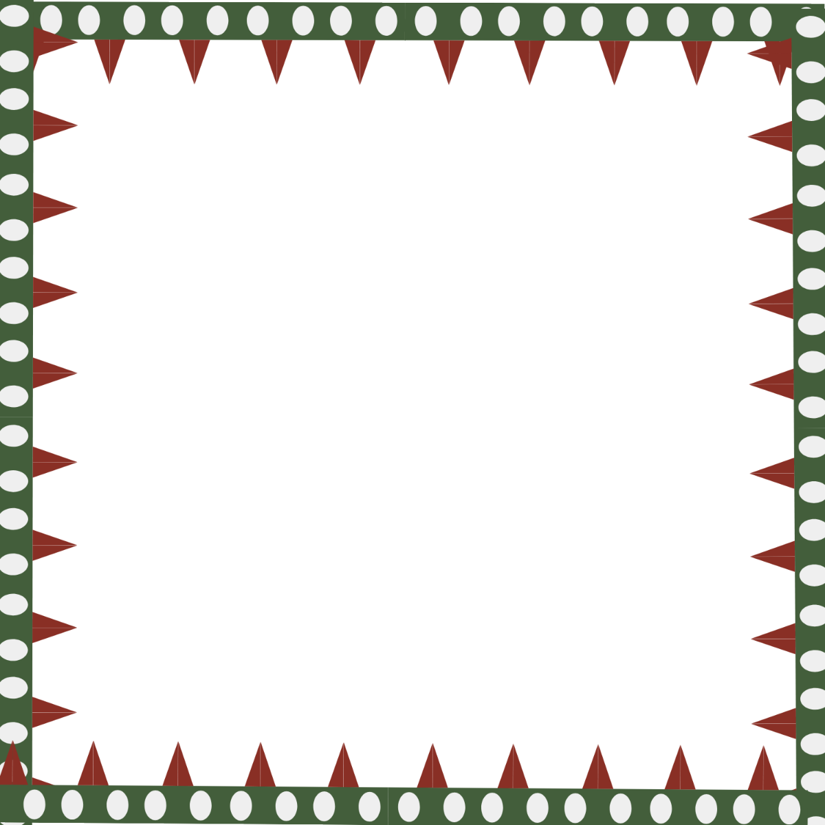 Mexican Independence Day Border Clip Art Template