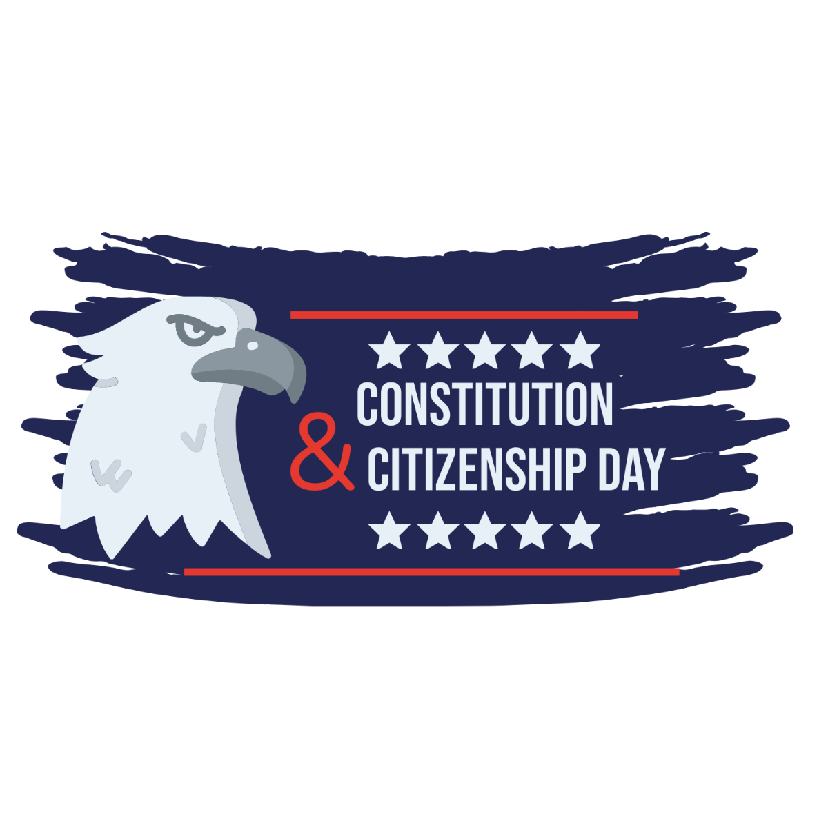 Free Cartoon Constitution and Citizenship Day Clip Art Template