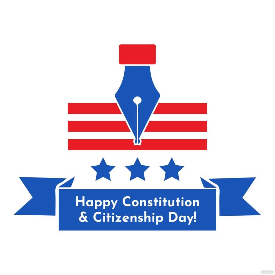 Happy Constitution and Citizenship Day Clip Art