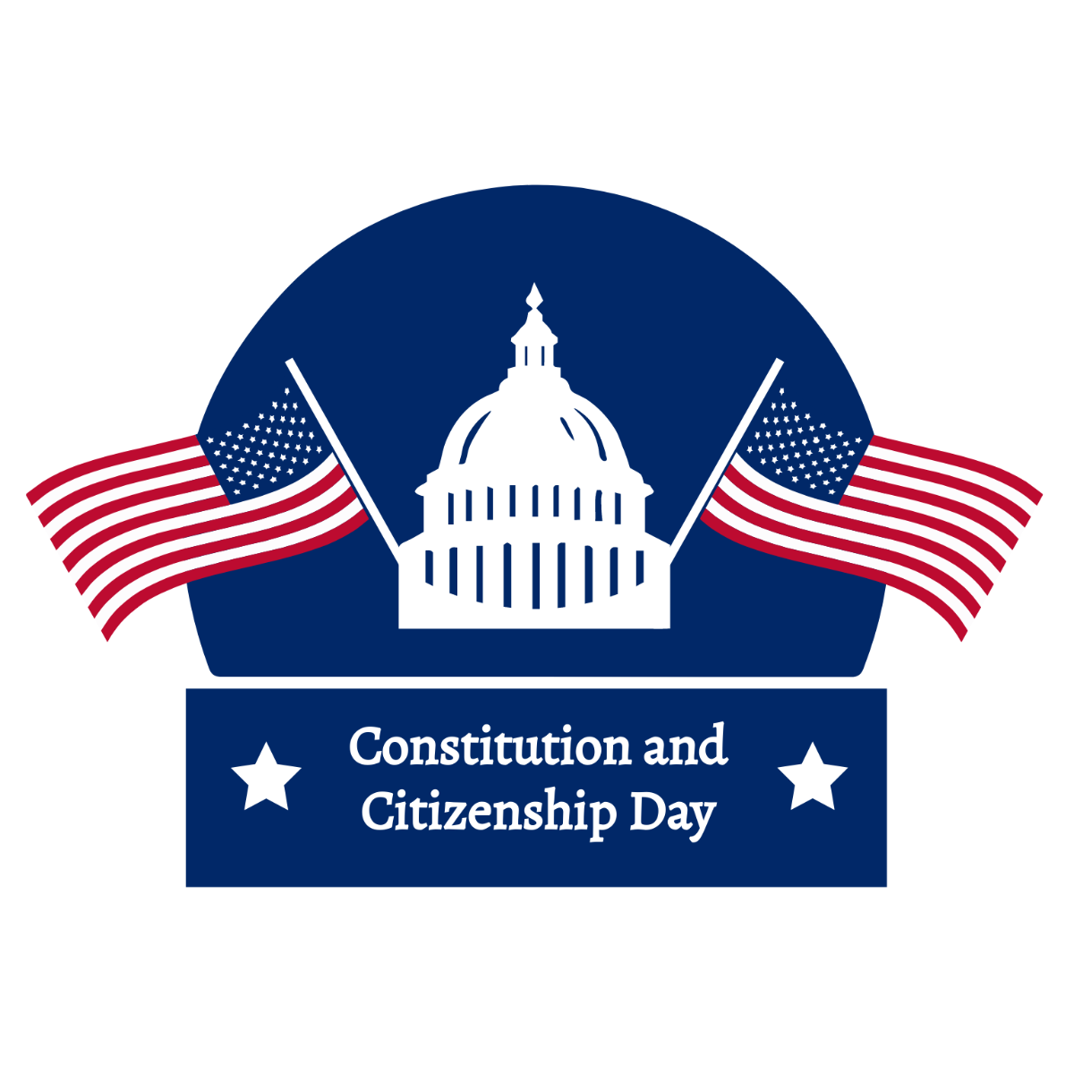 Constitution and Citizenship Day Logo Vector