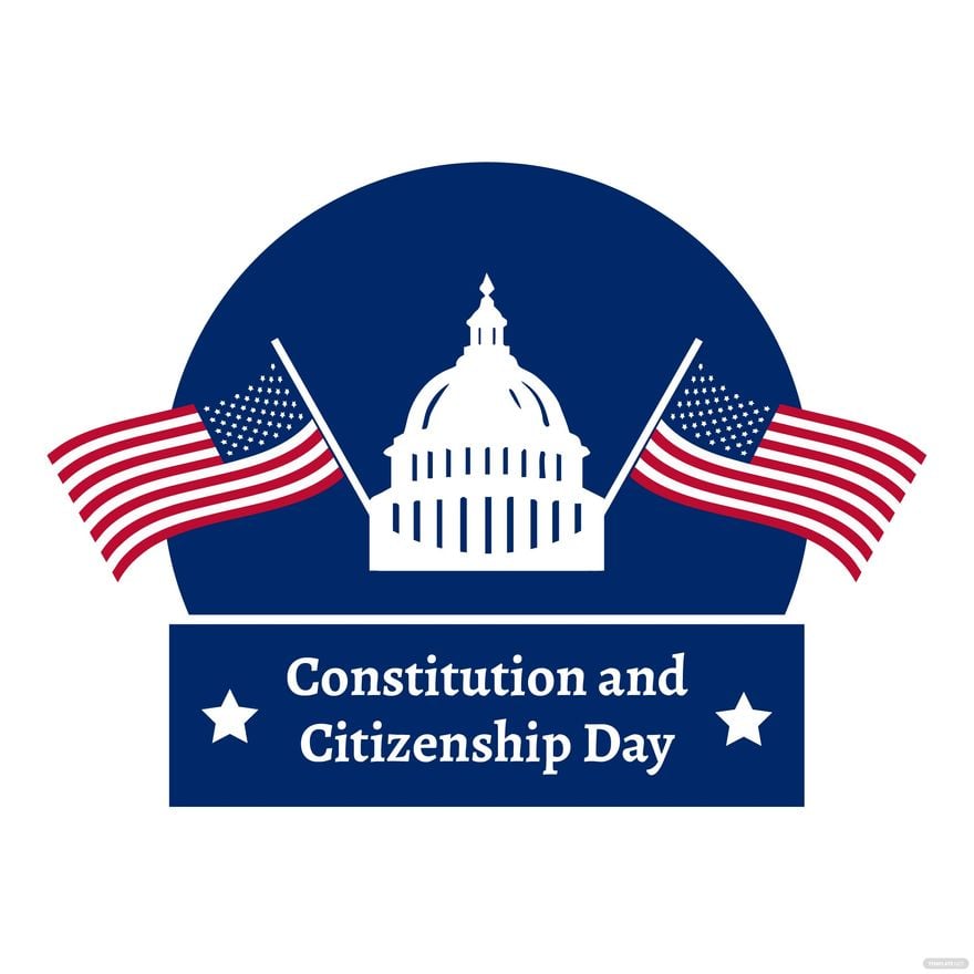 Constitution and Citizenship Day Logo Vector