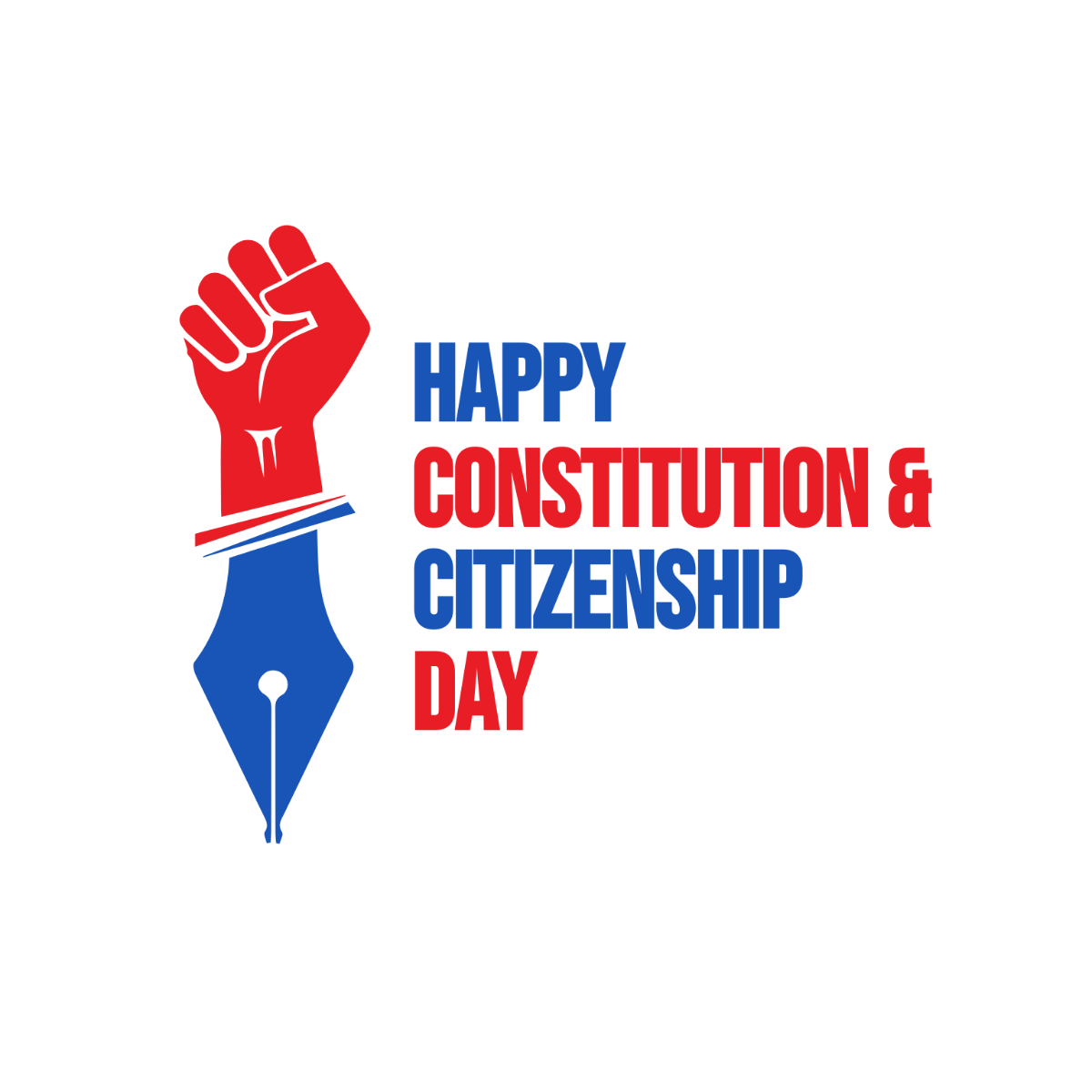 Free Constitution and Citizenship Day Symbol Vector Template