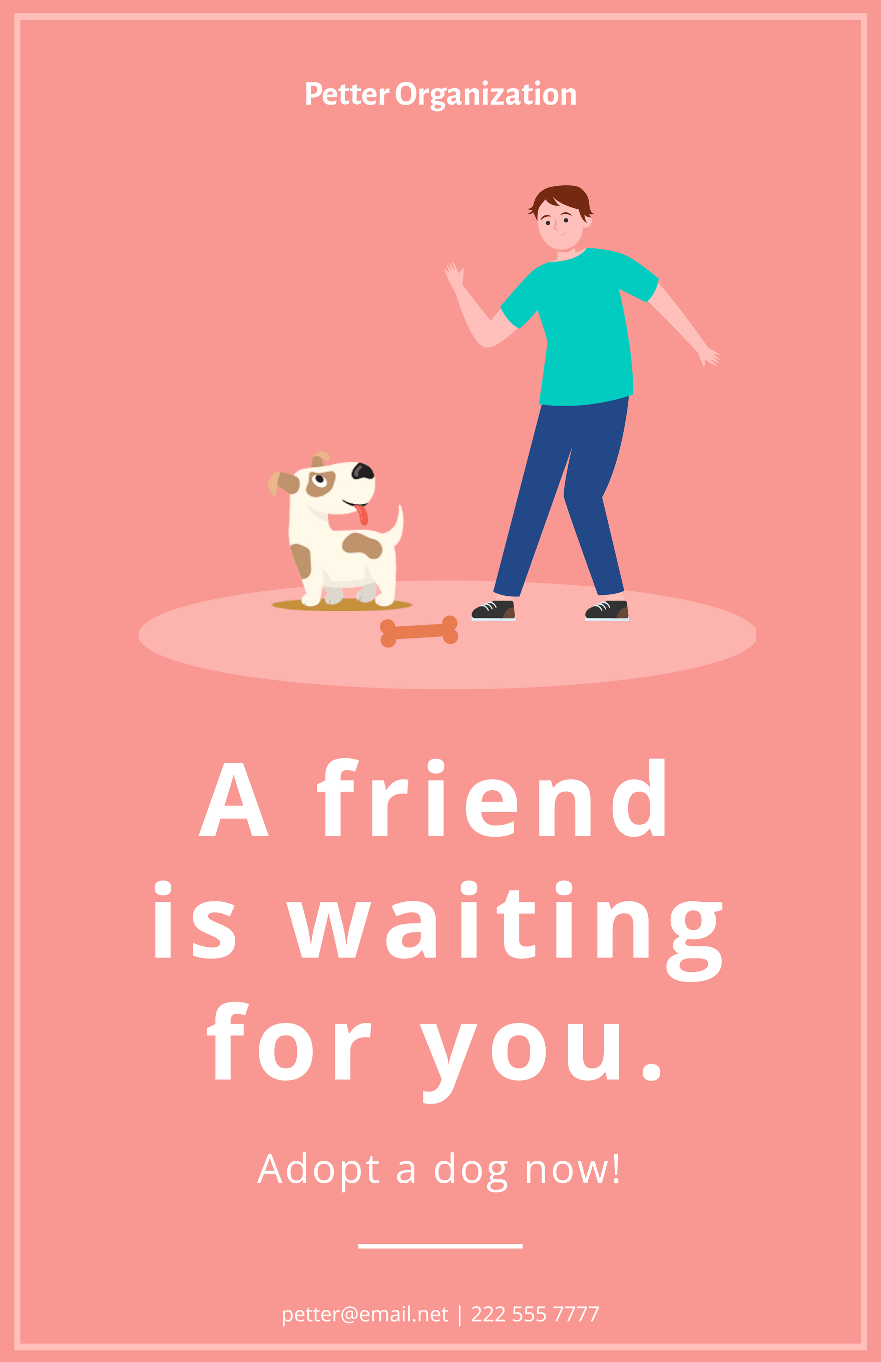 Dog Adoption Poster Template in Apple Pages, Imac