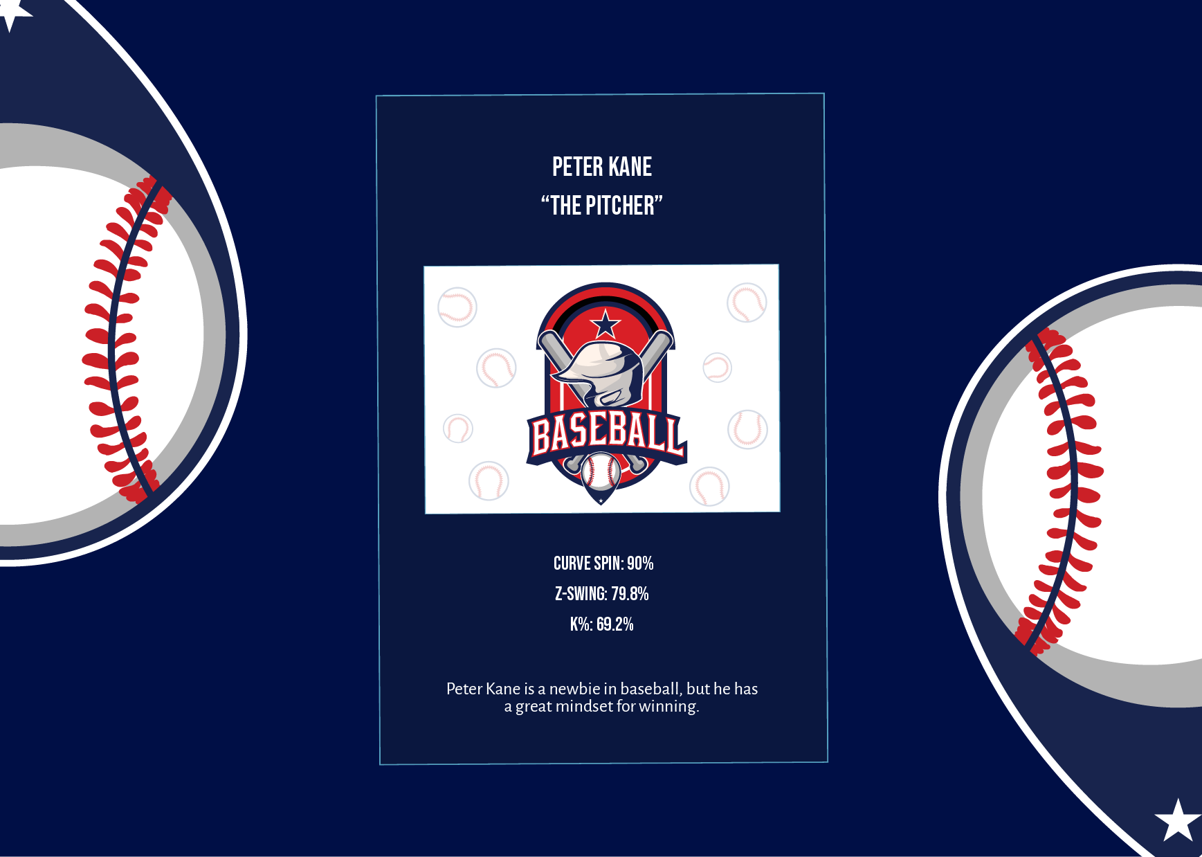 Baseball Game Card Template