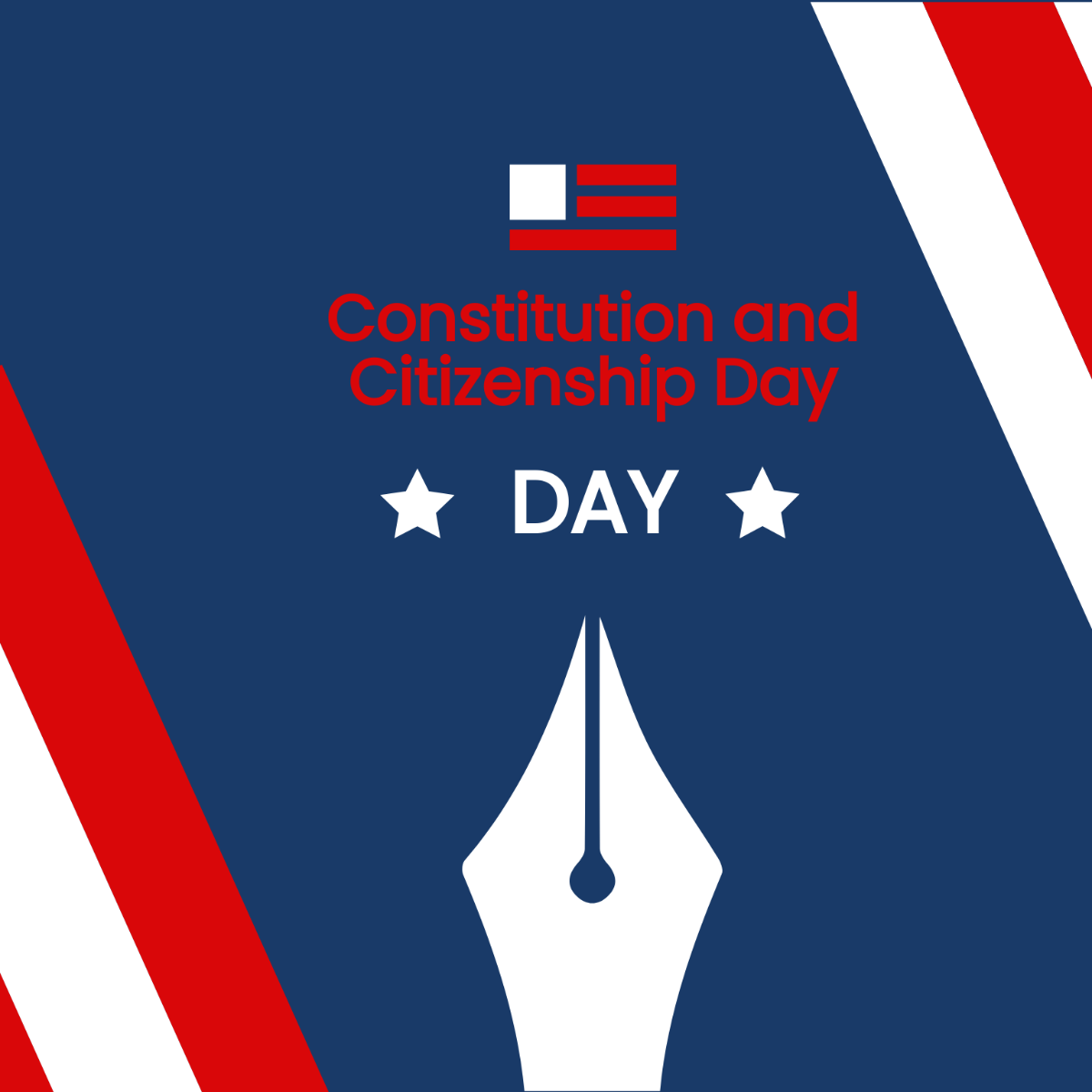 Free Constitution and Citizenship Day Vector Template