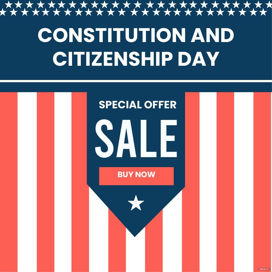 Constitution and Citizenship Day Sale Illustration