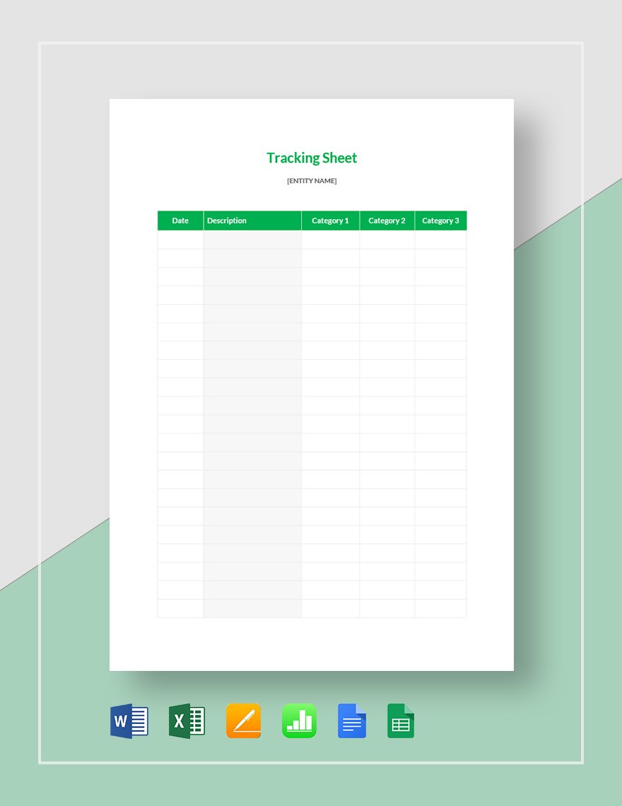 Tracking Sheet Template