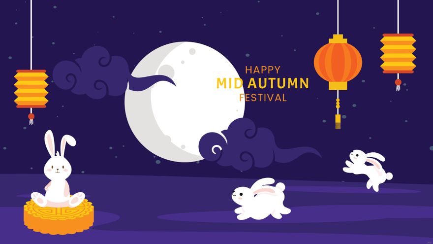 Free Mid-Autumn Festival Banner Background