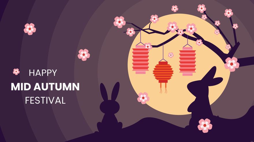 Free Mid-Autumn Festival Day Background in PDF, Illustrator, PSD, EPS, SVG, JPG, PNG