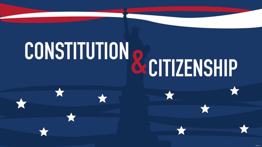 Free Happy Constitution and Citizenship Day Background