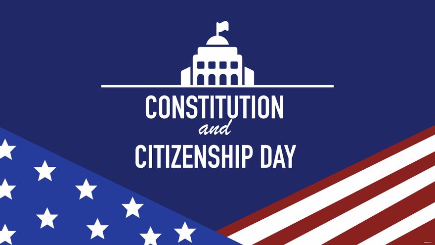 Free Constitution and Citizenship Day Background