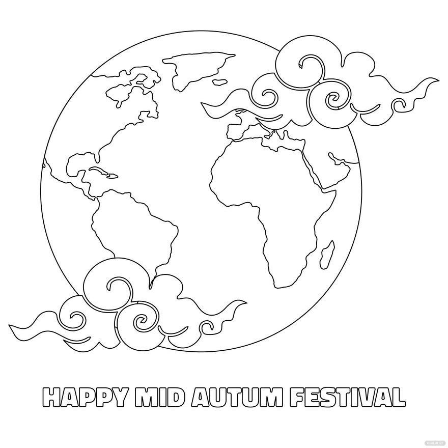 Free World Mid-Autumn Festival Drawing in Illustrator, PSD, EPS, SVG, JPG, PNG