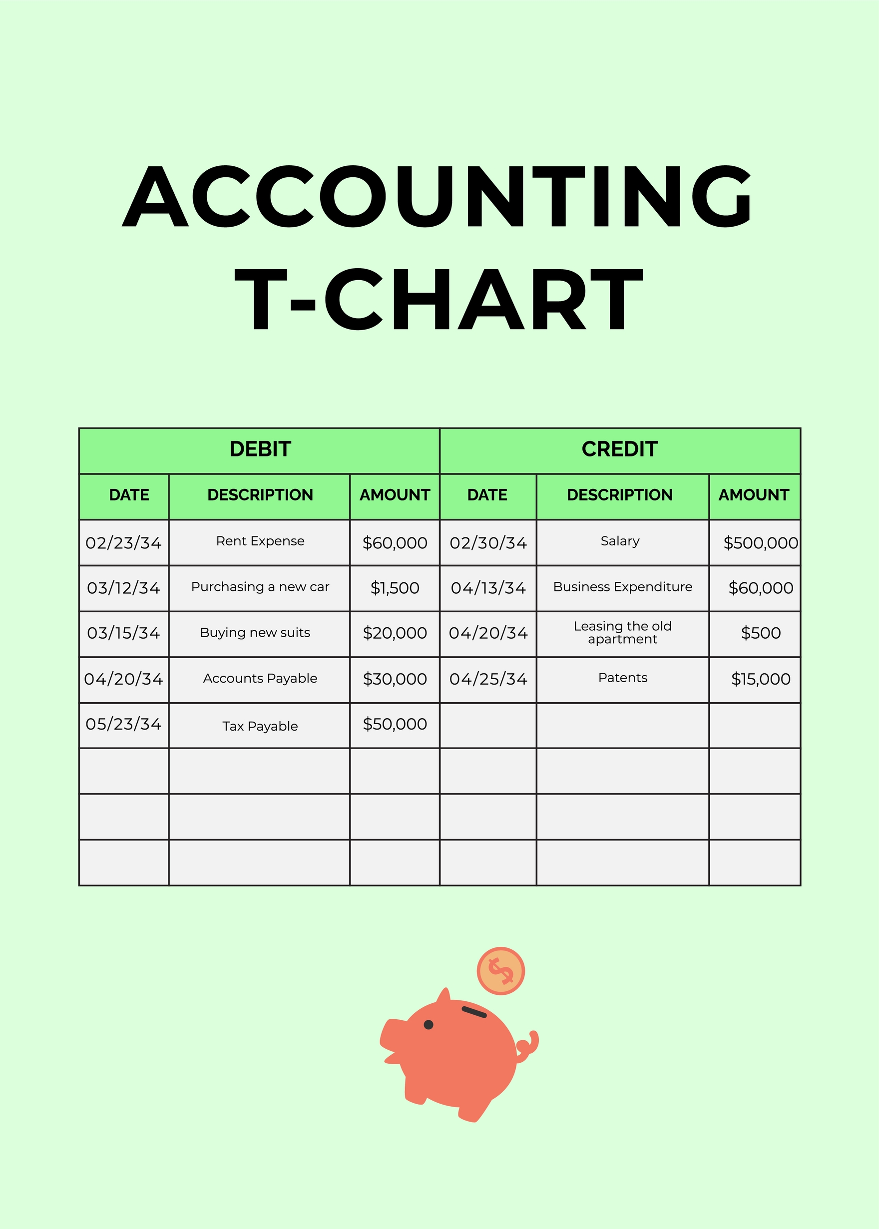 Excel T Chart