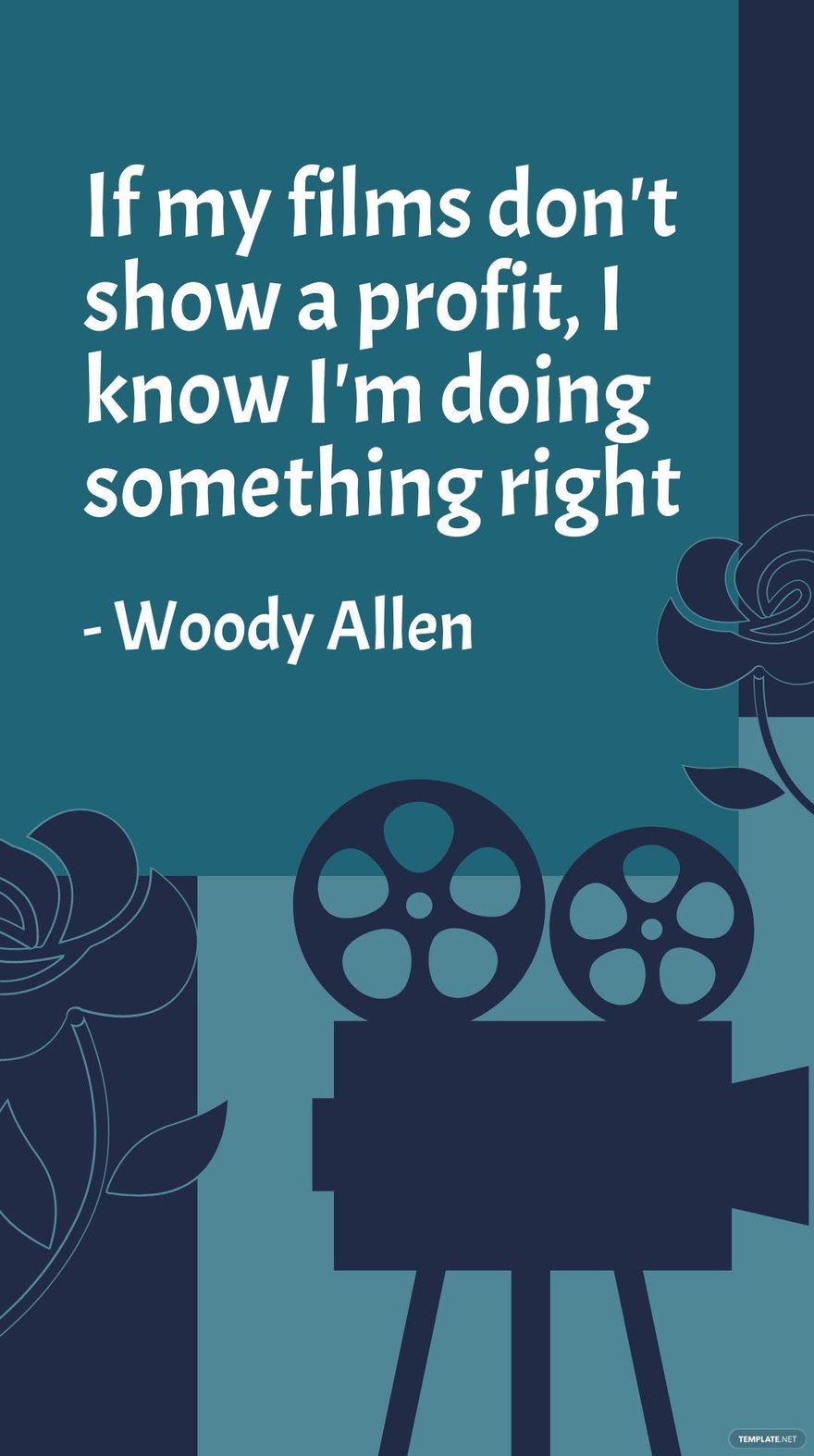 Free Woody Allen - If my films don't show a profit, I know I'm doing something right in JPG