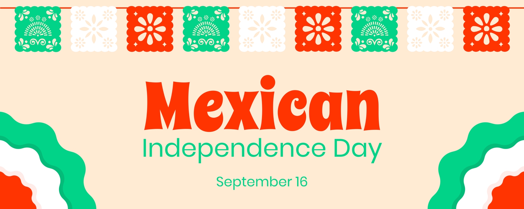 Mexican Independence Day Flex Banner in Illustrator, PSD, EPS, SVG, JPG, PNG