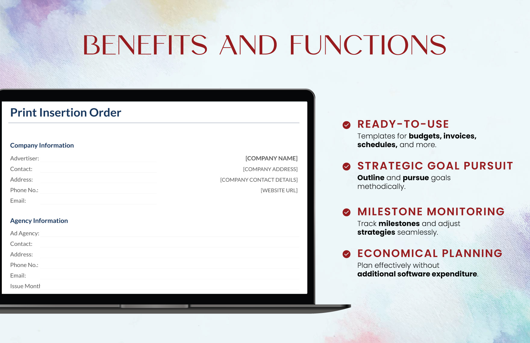 Print Insertion Order Template