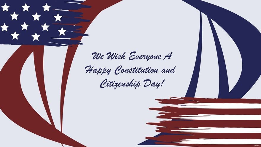 Constitution and Citizenship Day Wishes Background