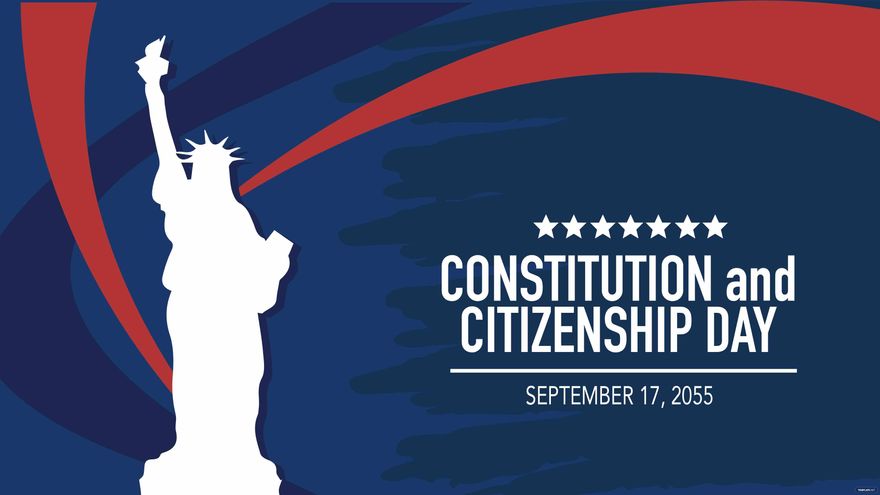 Constitution and Citizenship Day Flyer Background