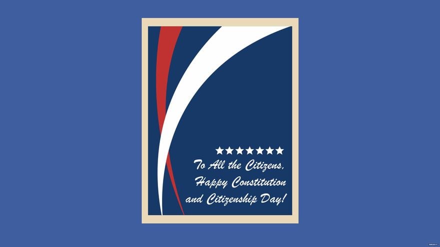 Constitution and Citizenship Day Greeting Card Background