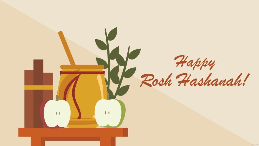 Happy Rosh Hashanah Background in Illustrator, PSD, EPS, SVG, JPG, PNG