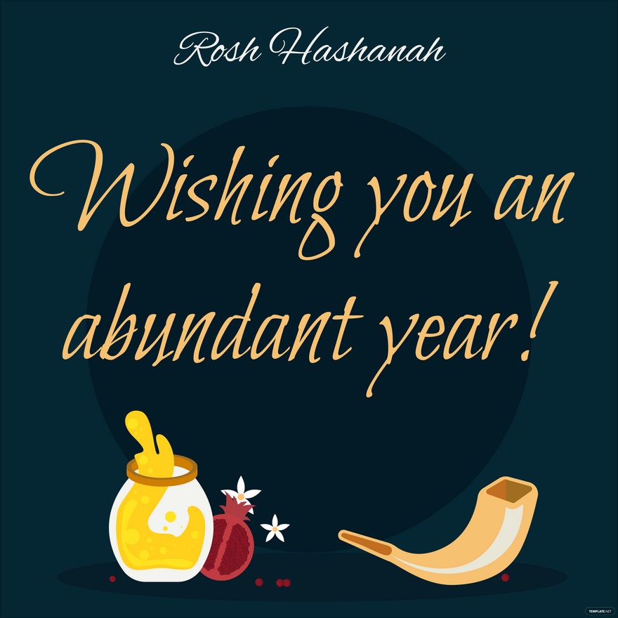 Free Rosh Hashanah Wishes Vector in Illustrator, PSD, EPS, SVG, JPG, PNG