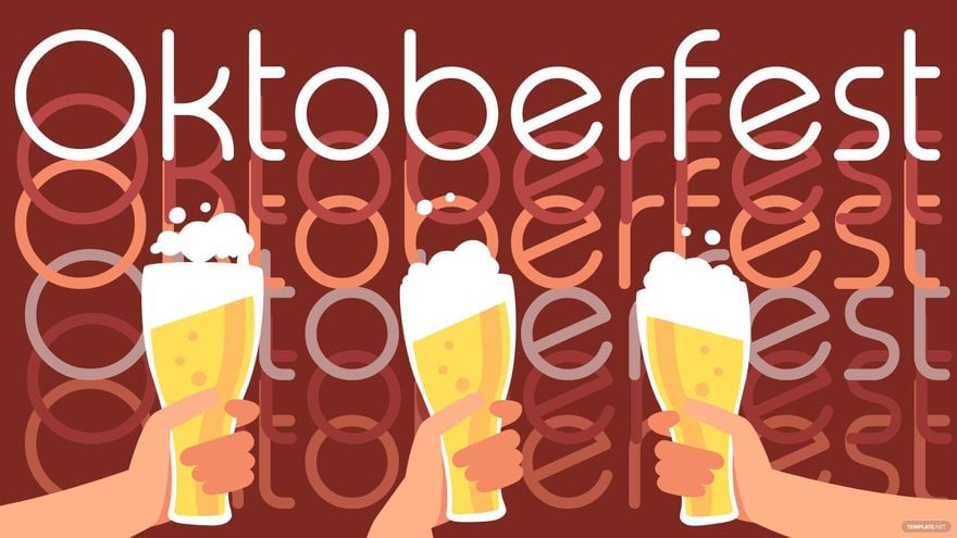 Free Oktoberfest Cartoon Background